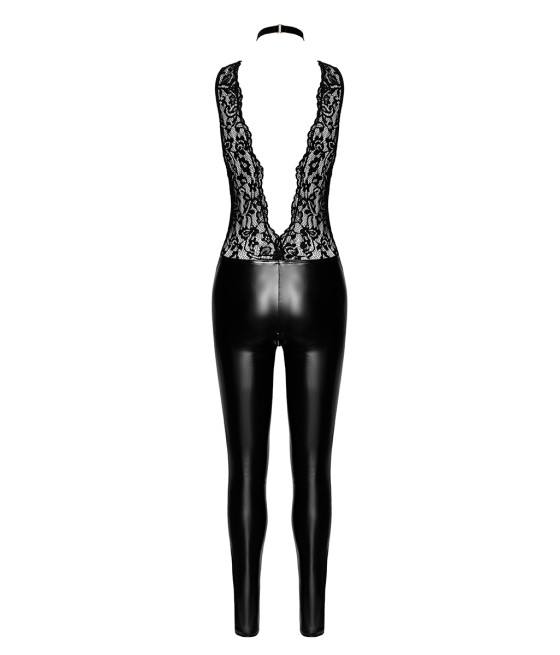 Combinaison collier Libido F298 wetlook et dentelle