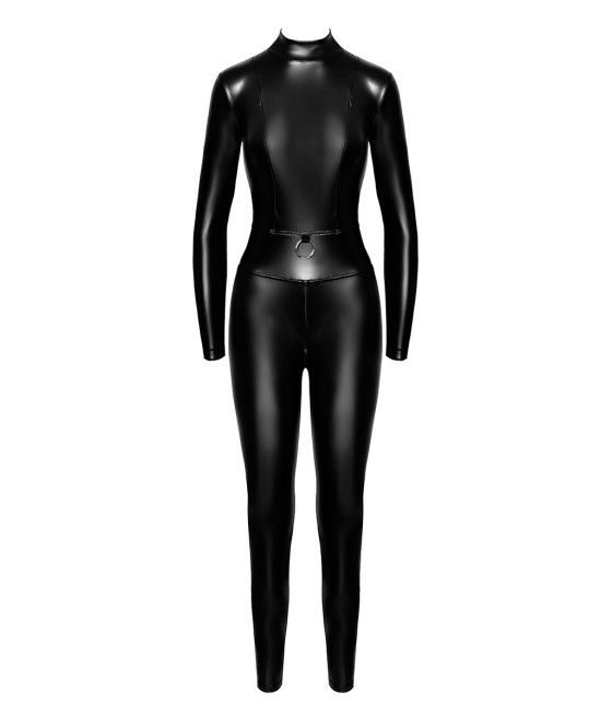 Combinaison intégrale Caged avec anneaux F319 wetlook