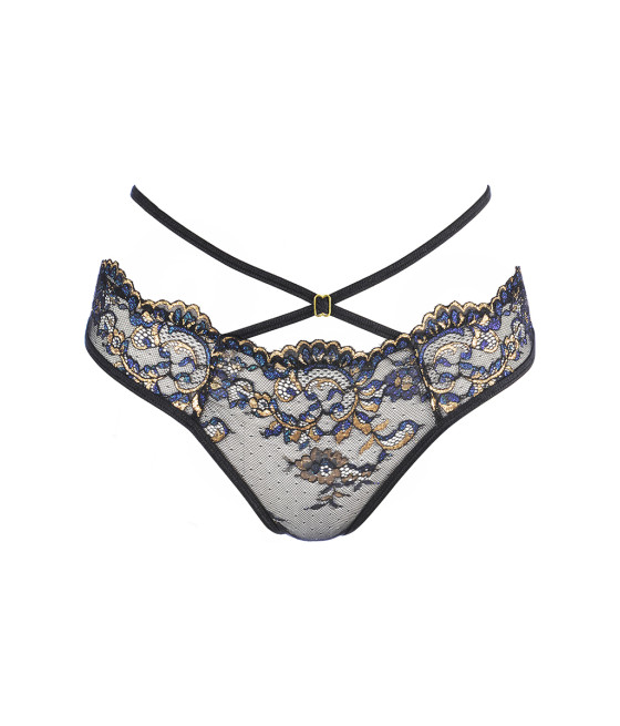 String dentelle Noir V-10368 - Axami