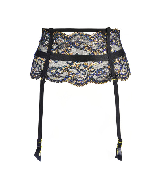 Porte-jarretelles dentelle Noir V-10362 - Axami