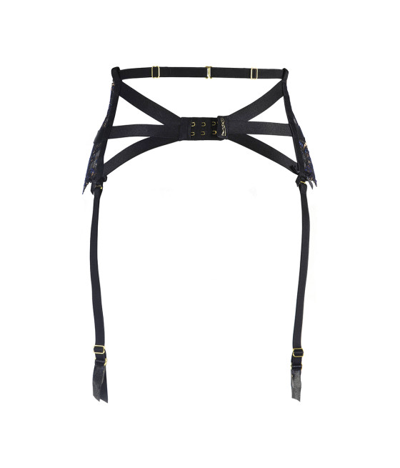 Porte-jarretelles dentelle Noir V-10362 - Axami