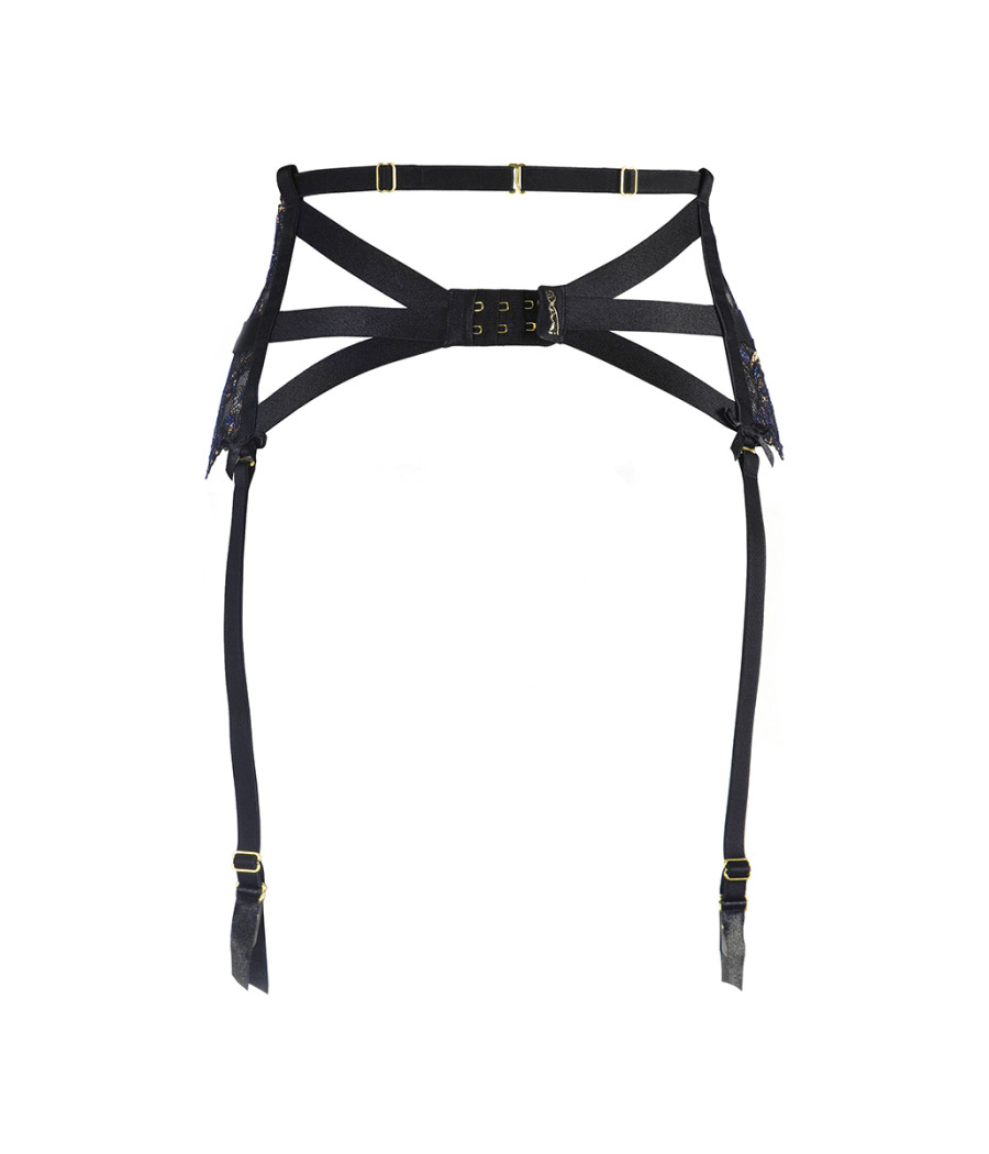 Porte-jarretelles dentelle Noir V-10362 - Axami