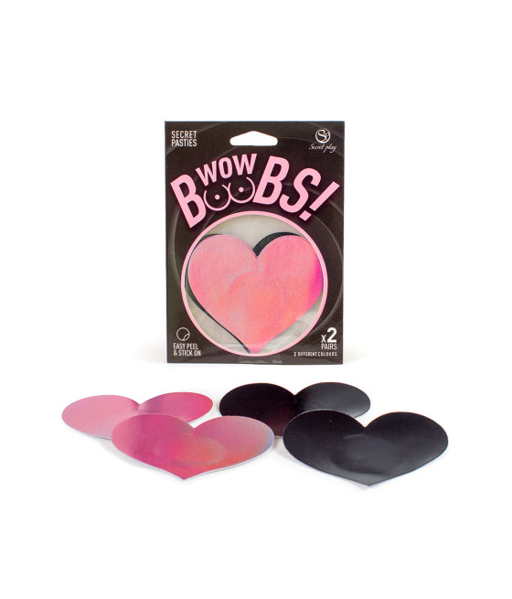 Cache-tétons coeur Wow Boobs - Secret Play
