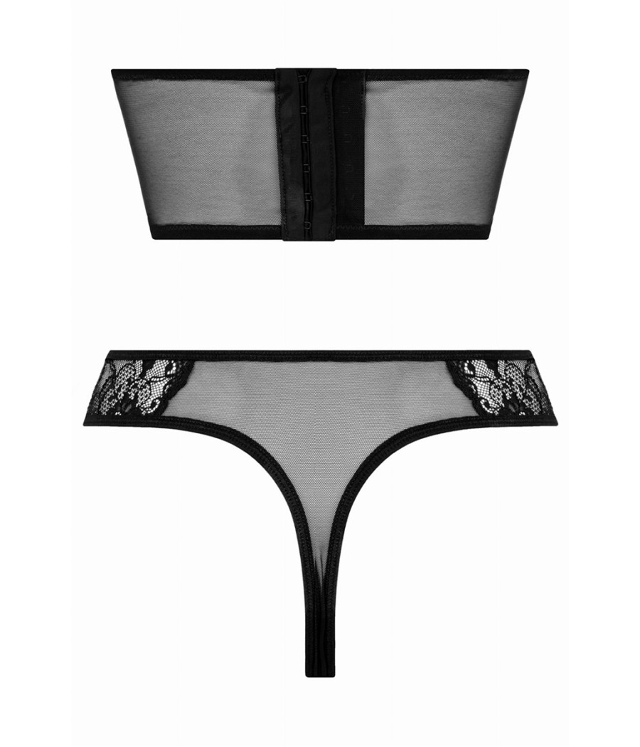 Ensemble bustier et string Tiara - Christine 