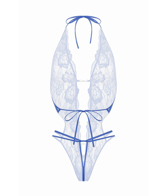 Body string ouvert Renee bleu - Christine