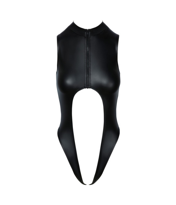 Body noir ouvert à l'entrejambe - Cotelli Lingerie