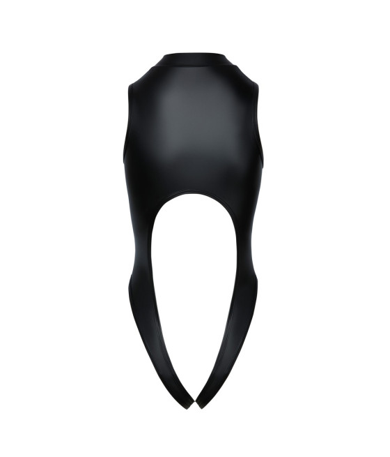 Body noir ouvert à l'entrejambe - Cotelli Lingerie