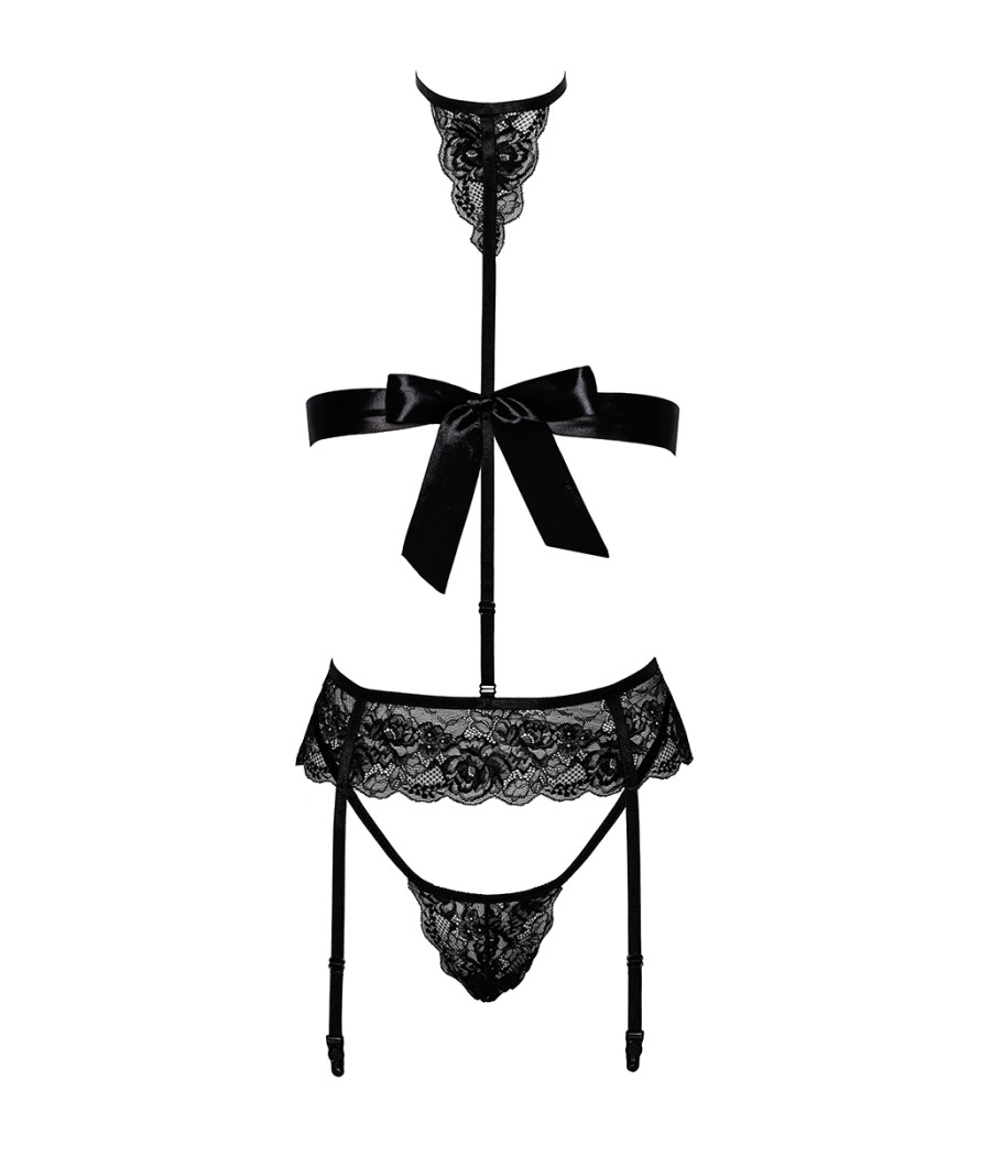 Ensemble Bondage Black Set 4 pièces Kiss 244 - Kissable