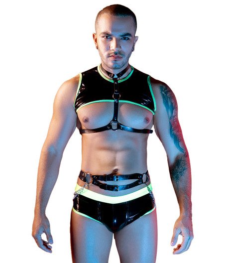 Ensemble sexy fluo 4 pièces - J Lingerie