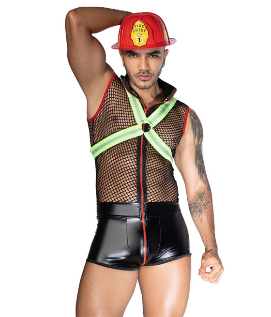 Costume pompier sexy 3 pièces - J lingerie