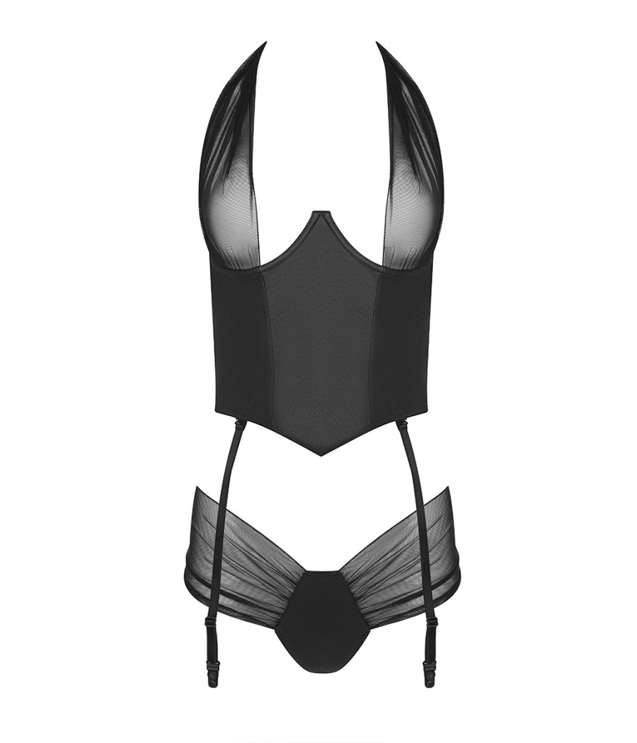 Guêpière Kesmina faux cuir - Passion