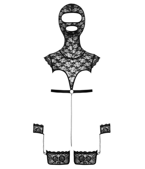 Ensemble de lingerie bondage en dentelle - bad kitty
