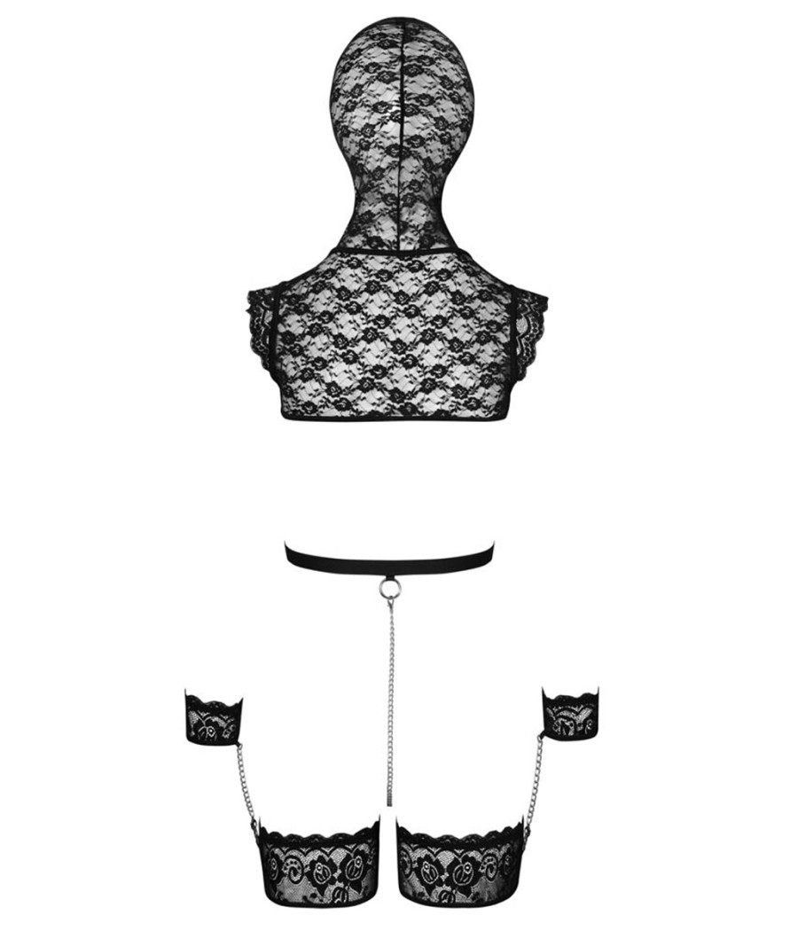 Ensemble de lingerie bondage en dentelle - bad kitty