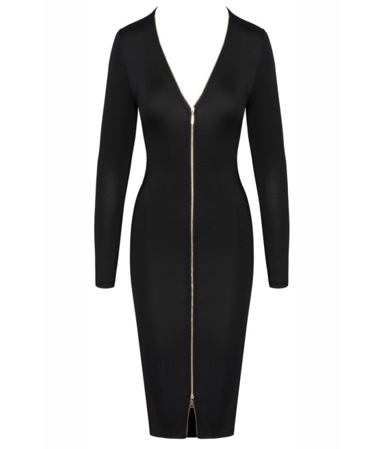 Robe noire à manches longues -  Cotelly Party