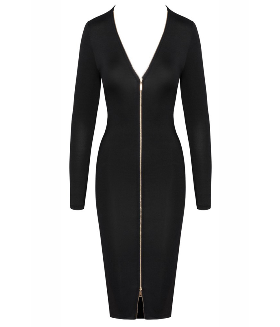 Robe noire à manches longues -  Cotelly Party
