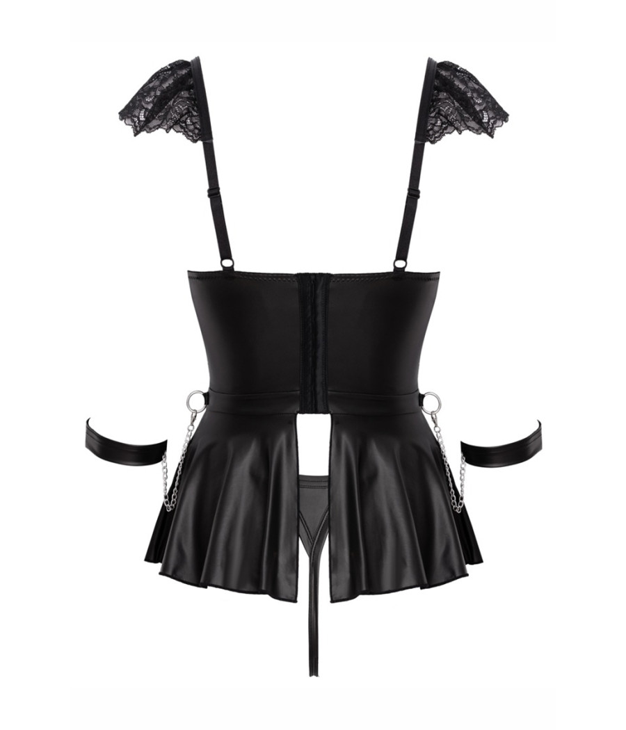 Ensemble 3 pièces lingerie Fetish - Cotelli Bondage