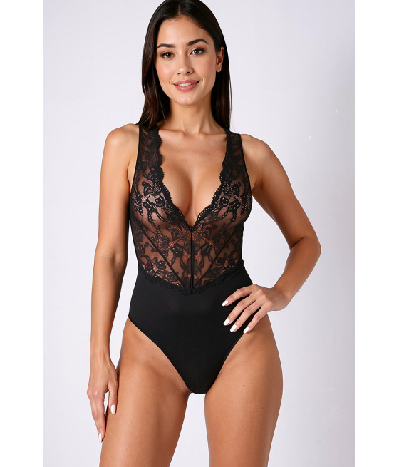 Body noir Evalie - Passion