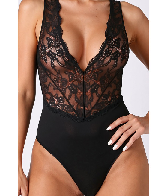 Body noir Evalie - Passion