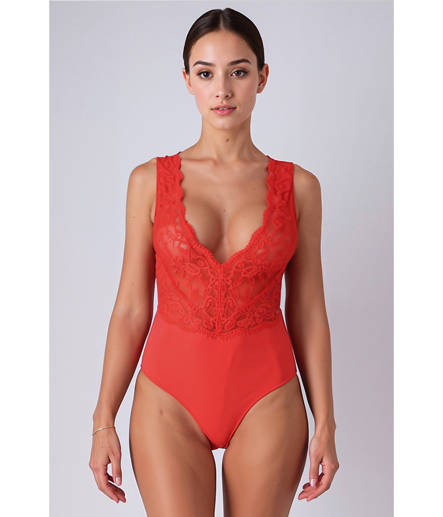 Body rouge Evalie - Passion