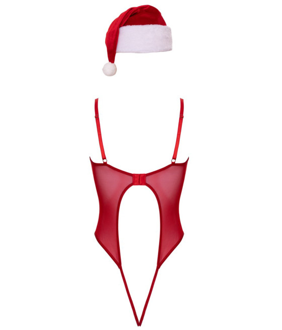 Ensemble body et bonnet de noel - Cottelli Lingerie