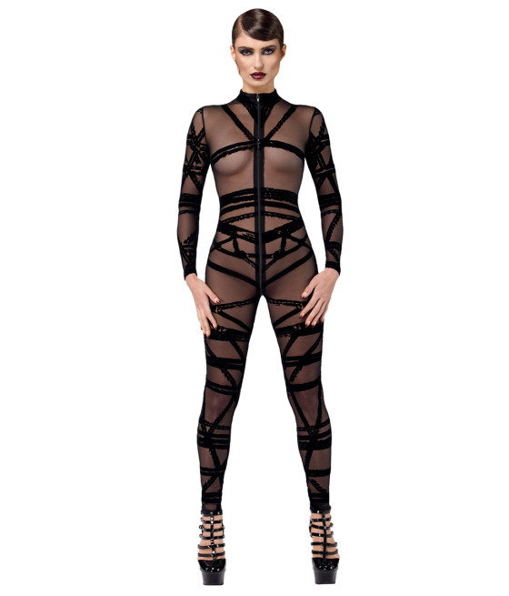 Combinaison floquée Bondesque F357 - Noir Handmade