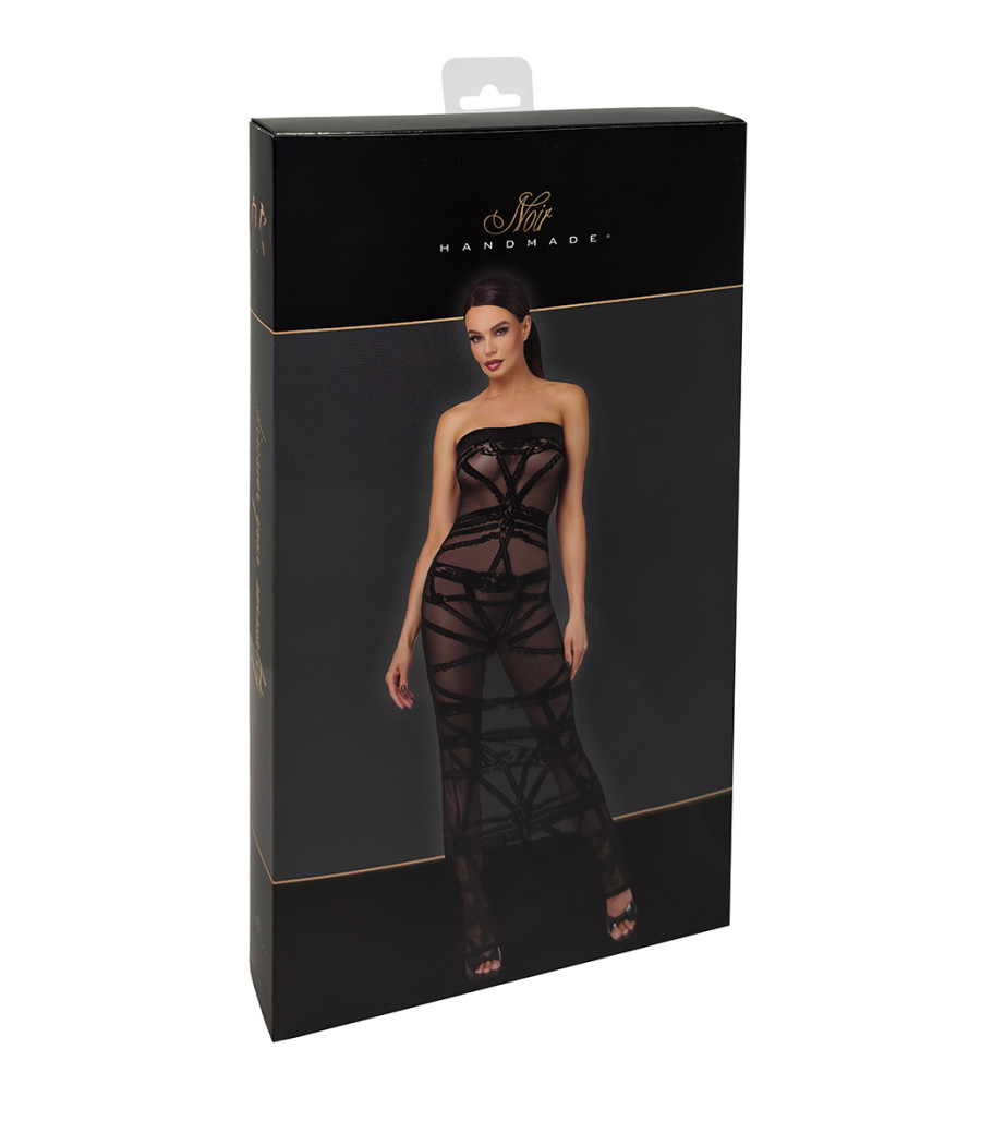 Robe bustier Bondesque F358 - Noir Handmade