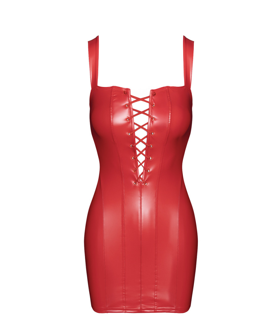 Mini robe lacée Bombshell F364 - Noir Handmade