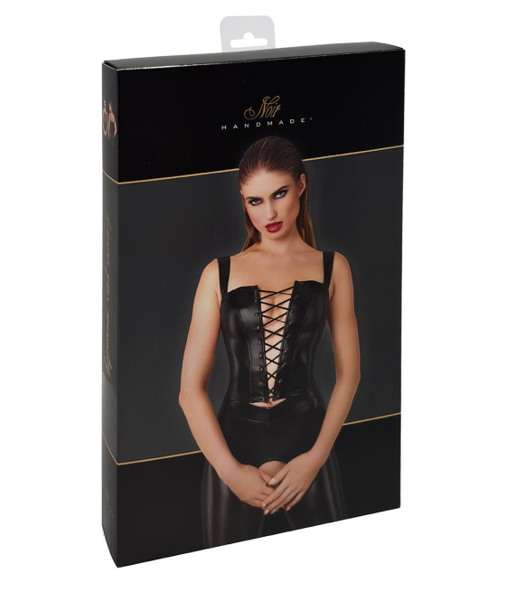 Top style corset Vixen F365 - Noir Handmade