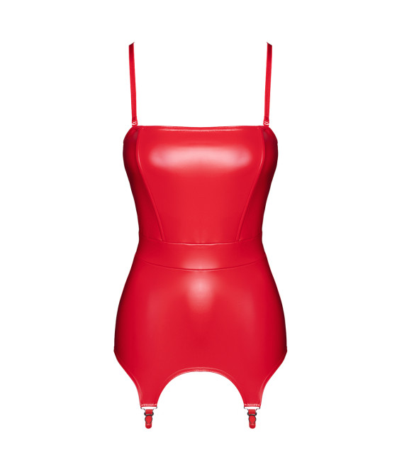 Corset à jarretelles Bombshell F368 - Noir Handmade