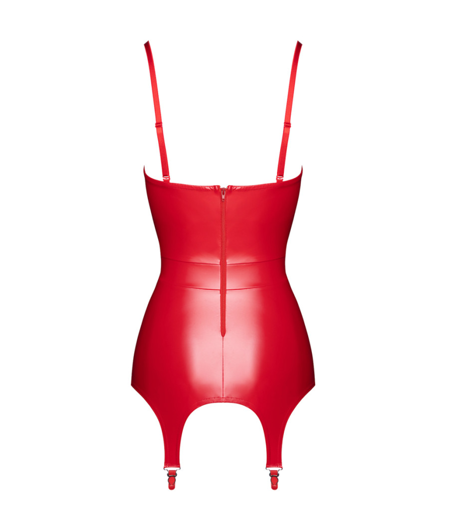 Corset à jarretelles Bombshell F368 - Noir Handmade