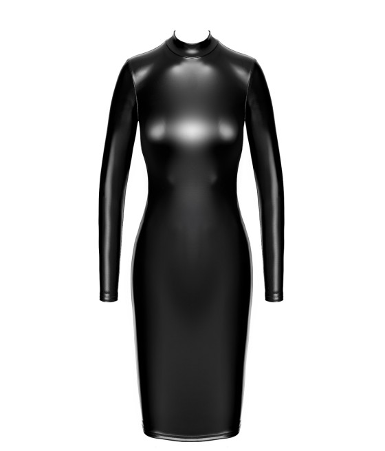 Robe fuseau Crystal F371 - Noir Handmade