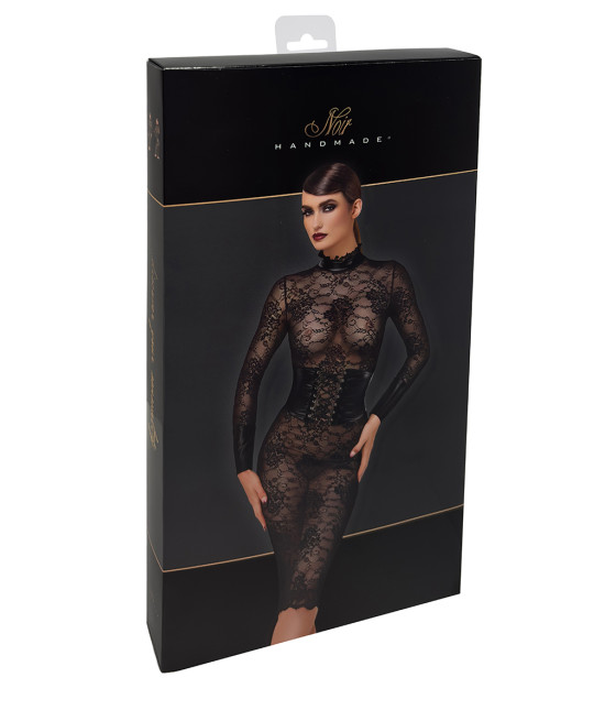 Robe corset Noirelle F375 - Noir Handmade