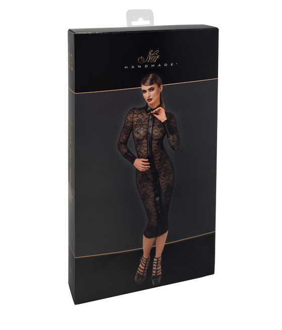 Robe fourreau Noirelle F376 - Noir Handmade