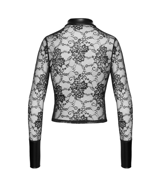 Chemise dentelle Noirelle F377 - Noir Handmade