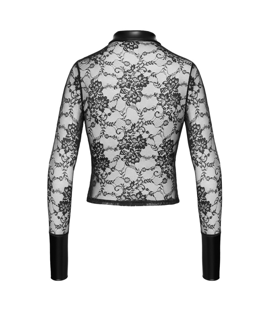 Chemise dentelle Noirelle F377 - Noir Handmade