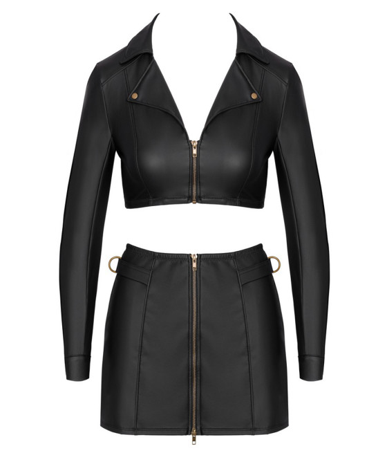 Ensemble top et jupe courte noir - Cottelli PARTY 