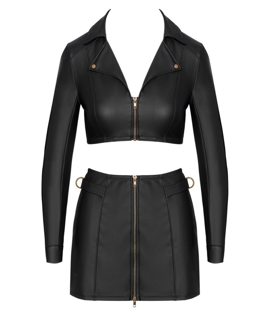 Ensemble top et jupe courte noir - Cottelli PARTY 