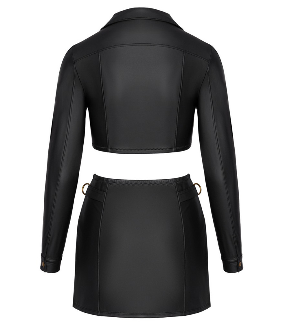 Ensemble top et jupe courte noir - Cottelli PARTY 