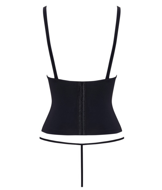Ensemble corset seins nus noir - Cottelli PARTY 