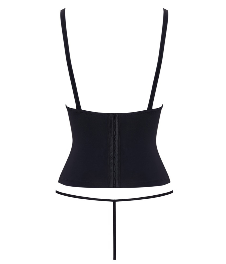 Ensemble corset seins nus noir - Cottelli PARTY 