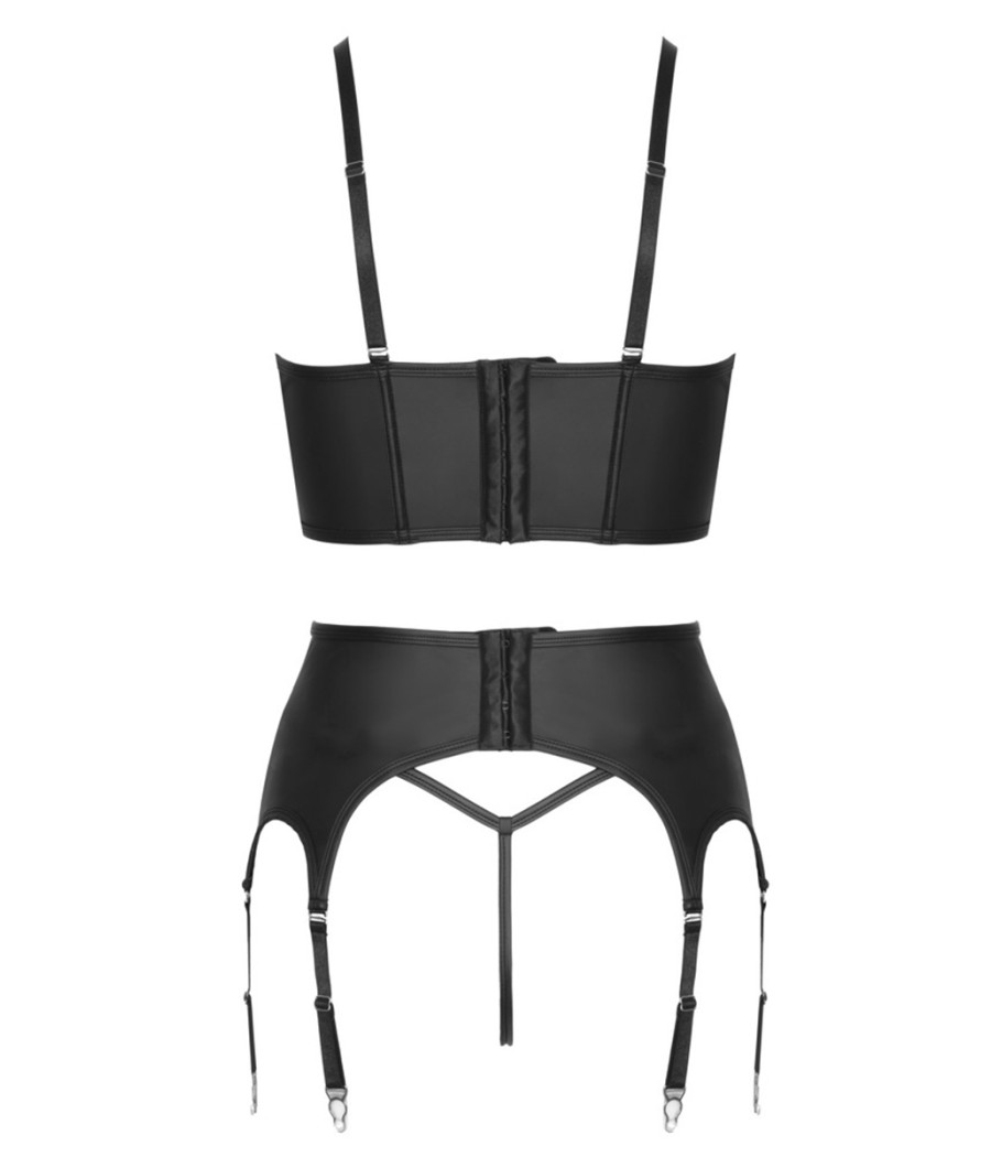 Ensemble lingerie 3 pièces avec porte-jarretelles - Cottelli PARTY 