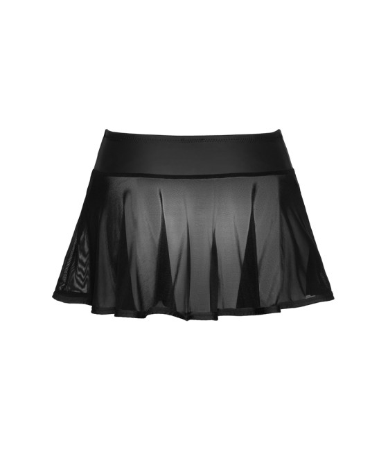 Mini-jupe noire transparente - Cottelli PARTY
