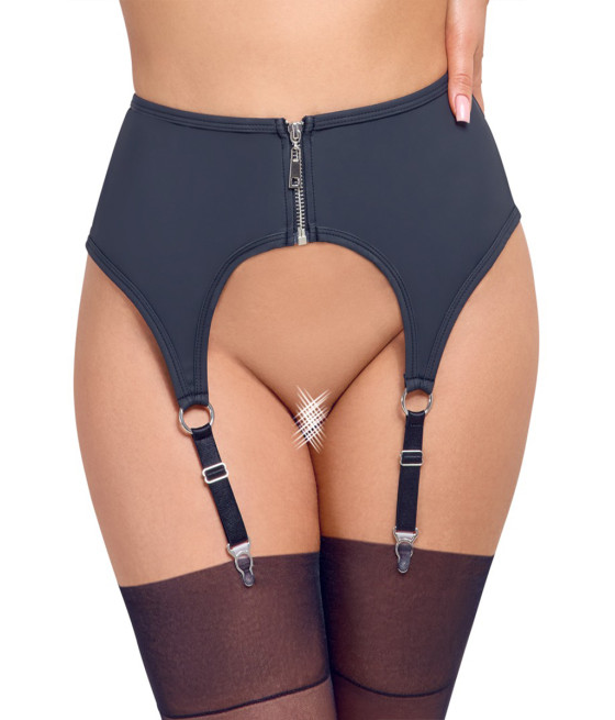 Porte-jarretelles noir mat - Cottelli LINGERIE