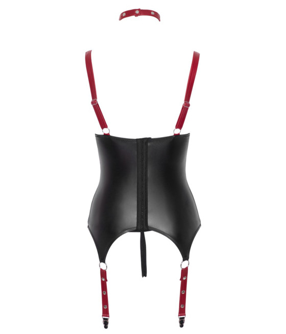 Ensemble ouvert avec collier et menottes - Cotelli Bondage