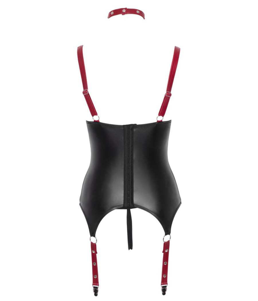 Ensemble ouvert avec collier et menottes - Cotelli Bondage