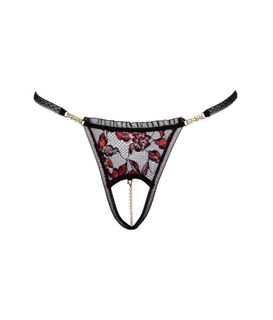 String dentelle ouvert bicolore - Cottelli LINGERIE