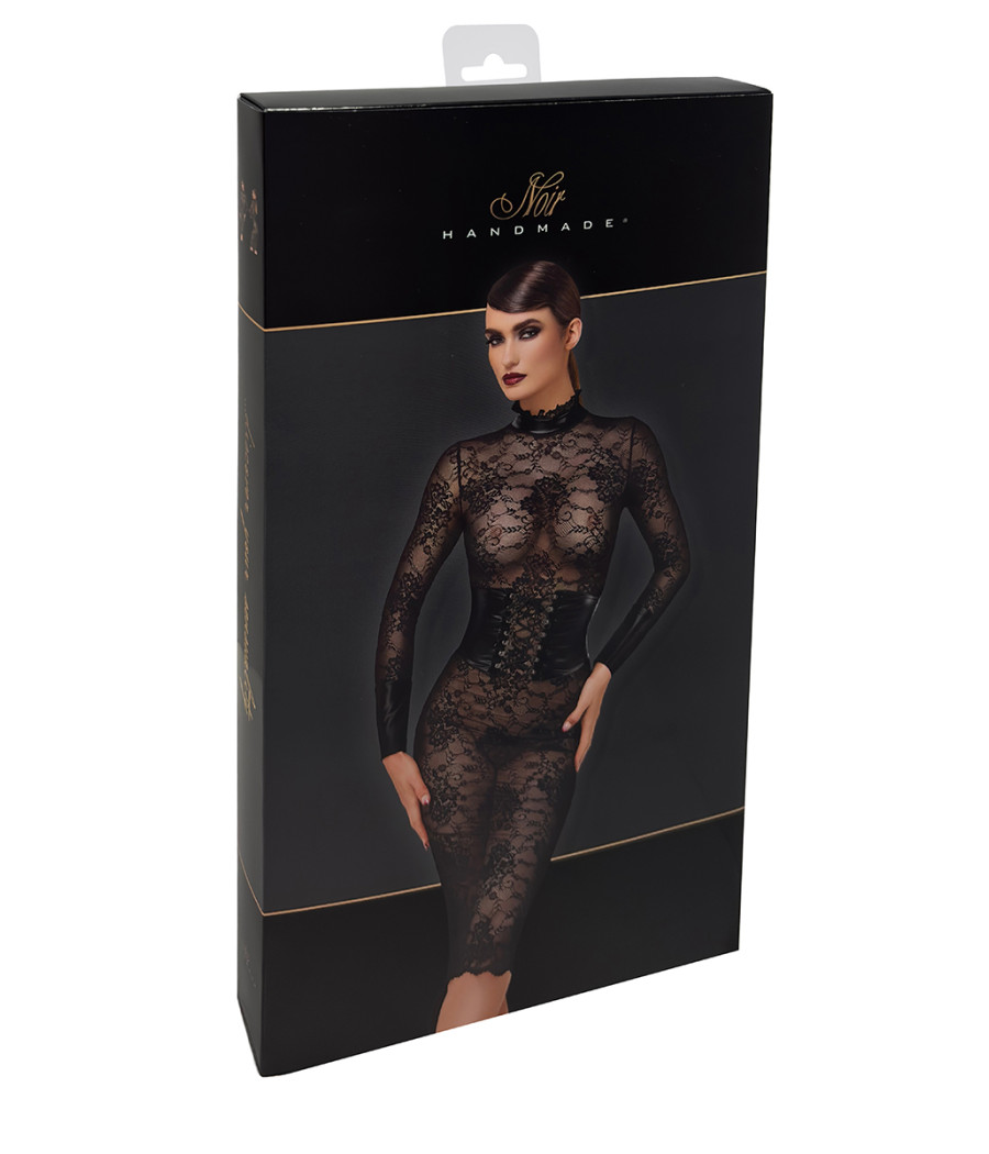Robe corset Noirelle F375 - Noir Handmade