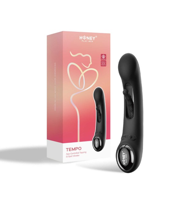 Tempo vibromasseur G-spot avec capteurs de pression et application Noir